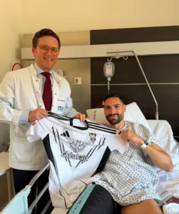 Antonio Puertas tras su cirugía de ligamento cruzado anterior con Clínica Martín Gómez