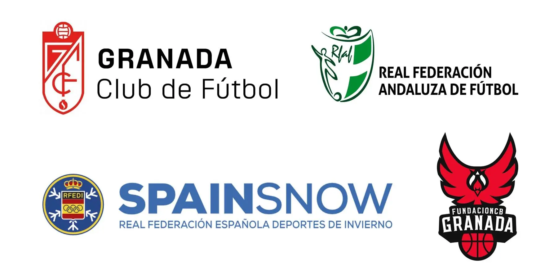 Servicio médico oficail de los equipos del Granada Club de Futbol, Spainsnow, Real Federacion Andaluza de Futbol, Coviran Granada
